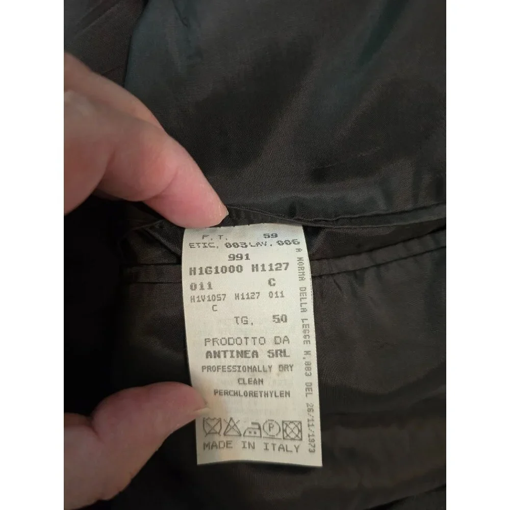 Emporio‎ Armani Antinea SRL Wool Blazer Sz 50 (Medium US) Dark Brown Lightweight
